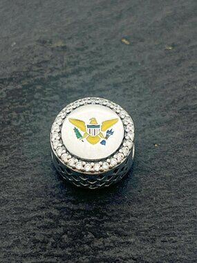 Pandora Virgin islands Exclusive Charm Sterling Silver Bead Charm Jewelry
